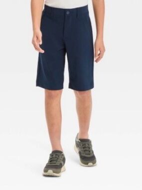Boys' Quick Dry Uniform Shorts - Cat & Jack™ Navy Blue Size 12